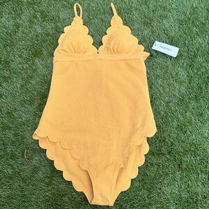 NWT Marysia Santa Clara Maillot Swimsuit in Tangerine Size S
